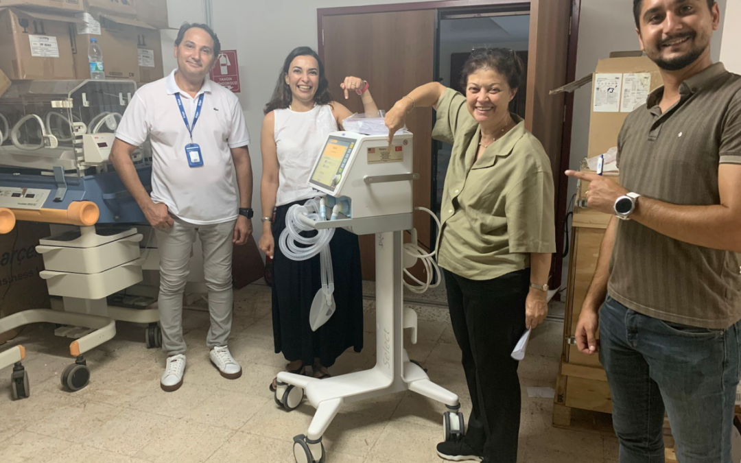 D7620 Clubs support Turkey/Syria earthquake disaster area with a medical equipment