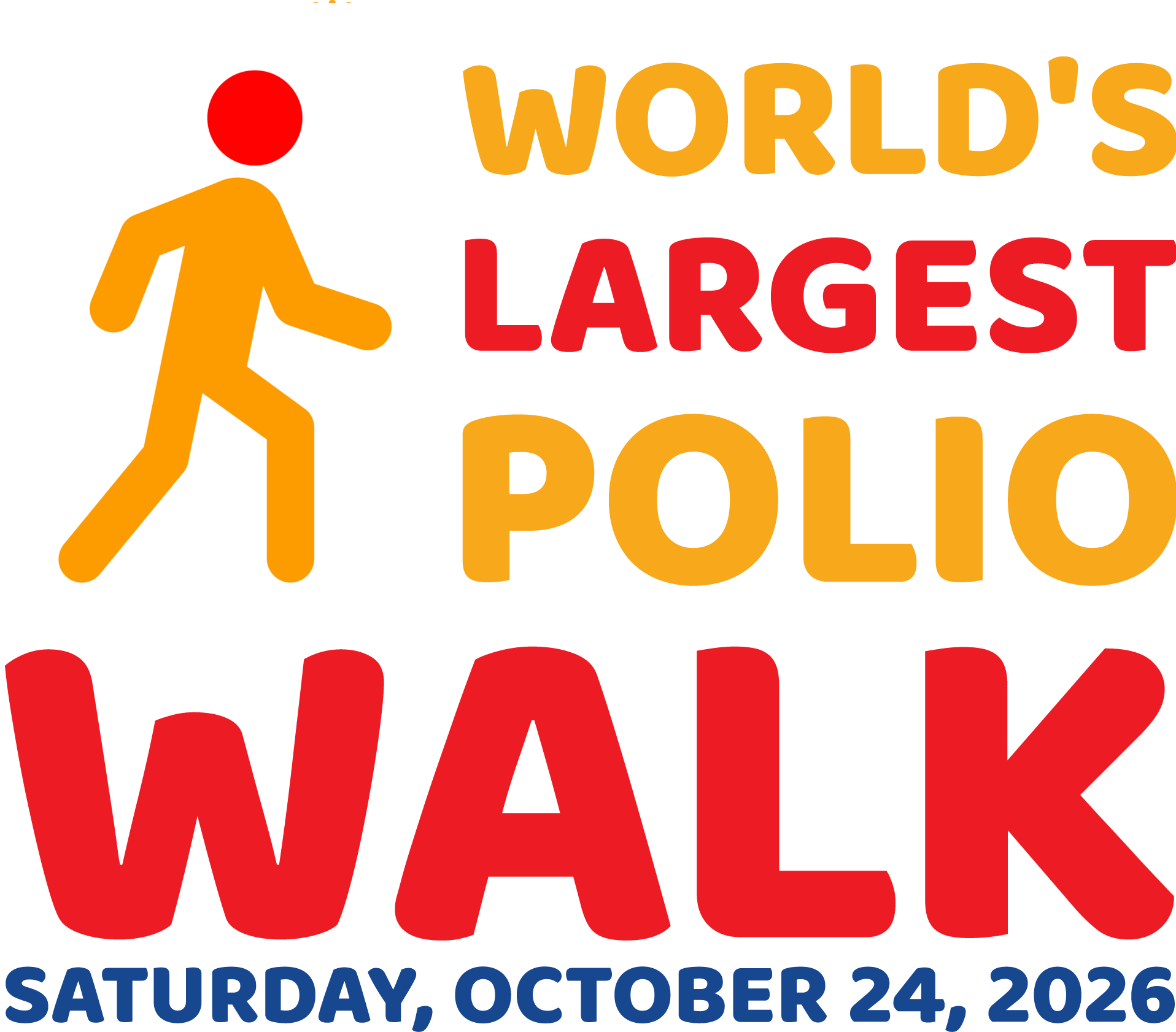 World Largest Polio Walk 2026 logo